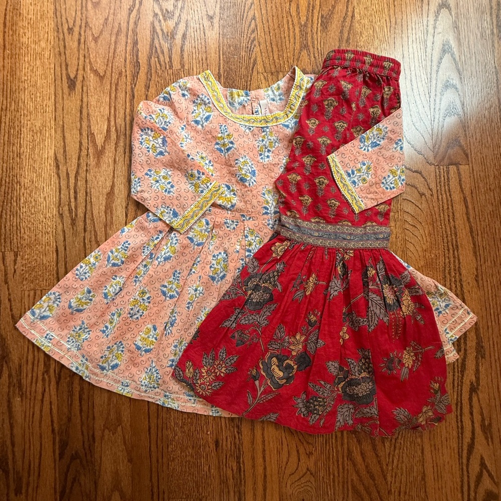 NWOT Gulab Chand Kurta Set 4-5 Years